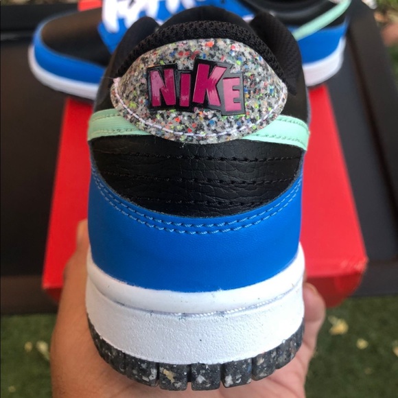 Nike Dunk Low “Crater Blue Black” Size 3.5Y - Picture 2 of 3